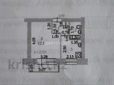 1-комнатная квартира, 27 м², 5/5 этаж, мкр 8, Санкибай батыра за 7 млн 〒 в Актобе, мкр 8