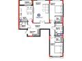 3-бөлмелі пәтер · 106.63 м² · 9/12 қабат, Турар Рыскулов 18 — Кайсенова, бағасы: 75.2 млн ₸ в Астане, Есильский р-н