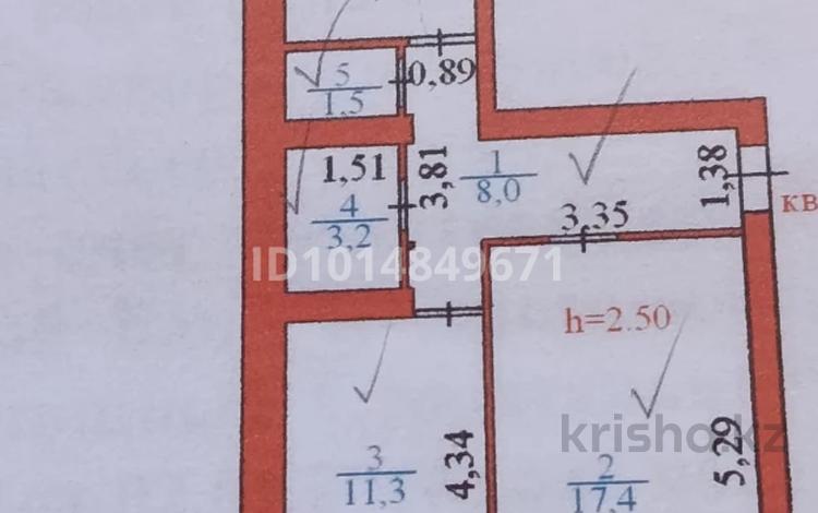2-комнатная квартира · 53.4 м² · 4/6 этаж, Сокпакбаева 21 за 23 млн ₸ в Астане, Сарыарка р-н — фото 12