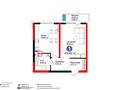 1-комнатная квартира · 48 м² · 4/15 этаж, Рыскулова 33/2 — Рыскулова за 30 млн 〒 в Шымкенте, Аль-Фарабийский р-н — фото 10