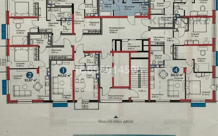 2-бөлмелі пәтер, 52 м², 11/12 қабат, Бауыржана Момышулы блок 1 — Монке би, бағасы: 36 млн 〒 в Алматы, Алатауский р-н — фото 2