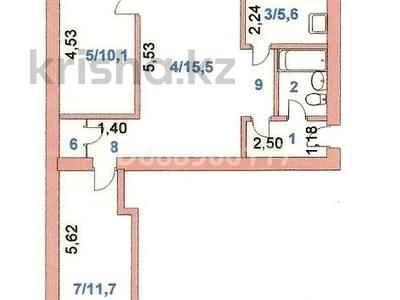3-комнатная квартира, 52.6 м², 4/4 этаж, Абая 136 — Бисквит за 12 млн 〒 в Кокшетау