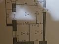 3-бөлмелі пәтер · 57.4 м² · 8/9 қабат, мкр 5, Молдагулова 6/1 — Вечный огонь, бағасы: 18.5 млн ₸ в Актобе