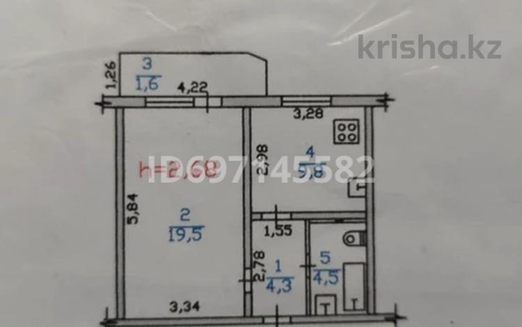 1-комнатная квартира, 40 м², 5/6 этаж, мкр Кокжиек — камаз центр за 19 млн 〒 в Алматы, Жетысуский р-н — фото 2