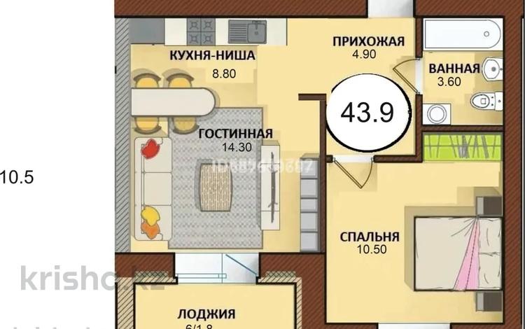 2-комнатная квартира, 43.9 м², 5/5 этаж, Магзи Абулкасымова 132/1 — Мухтар Ауэзова за 13.3 млн 〒 в Кокшетау — фото 6