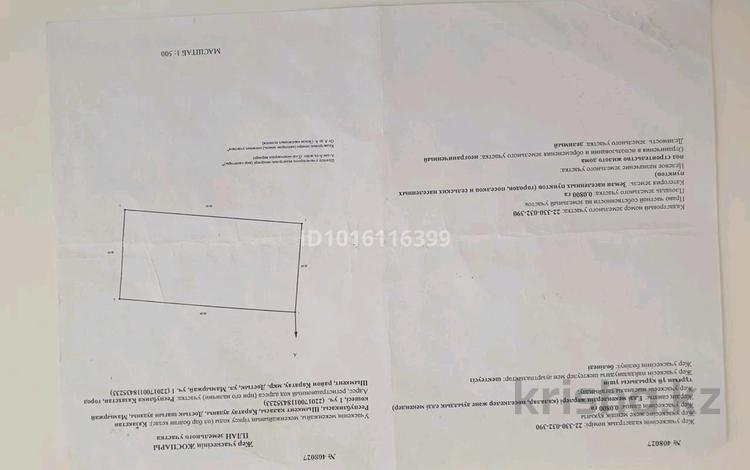 Участок · 8 соток, мкр Достык 1 — Мамыражай за 16 млн ₸ в Шымкенте, Абайский р-н — фото 2