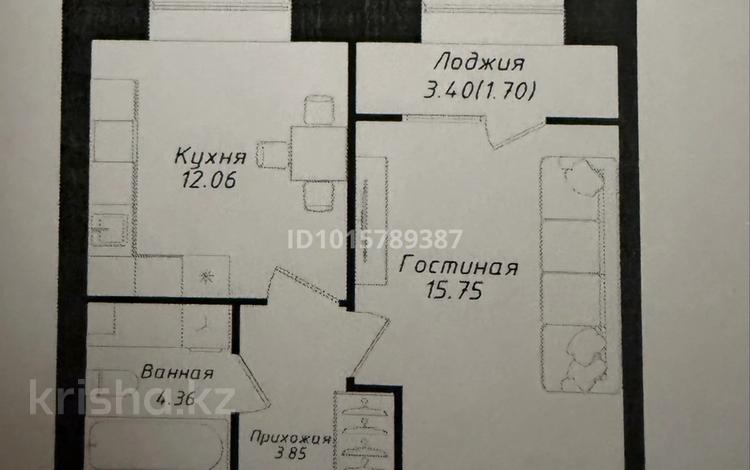 1-бөлмелі пәтер · 38 м² · 5/12 қабат, Улы Дала 38/1, бағасы: 26.9 млн ₸ в Астане, Нура р-н — фото 2