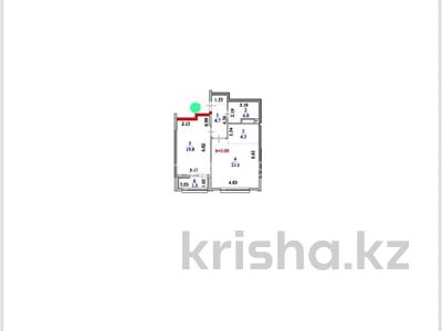 2-комнатная квартира · 63.19 м² · 6/9 этаж, Турар Рыскулов 3 за 61 млн ₸ в Астане, Есильский р-н