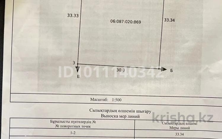Участок · 10 соток, Байзак Датка 53В за 4.5 млн ₸ в Таразе — фото 2