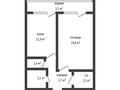 1-бөлмелі пәтер · 47.1 м² · 1/9 қабат, Береке 61, бағасы: 21 млн ₸ в Костанае — фото 18
