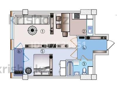 2-бөлмелі пәтер · 49 м² · 5/16 қабат, Ауэзова 2/4, бағасы: ~ 30 млн 〒 в Алматы