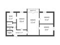 4-бөлмелі пәтер · 61.8 м² · 4/5 қабат, Есет батыра, бағасы: 14.8 млн ₸ в Актобе — фото 21