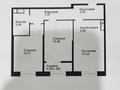 3-комнатная квартира · 72 м² · 9/9 этаж, Навои 58/4 за 68.5 млн ₸ в Алматы, Ауэзовский р-н