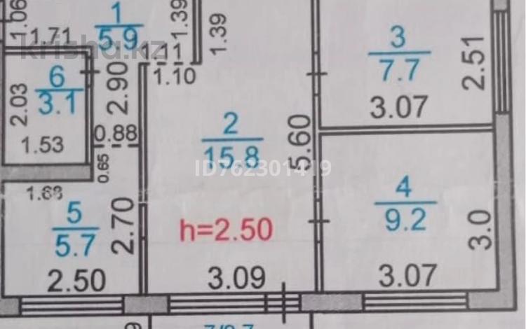 3-комнатная квартира · 48 м² · 2/5 этаж, Майкудук, 13й микрорайон 3 за 17 млн ₸ в Караганде, Алихана Бокейханова р-н — фото 7