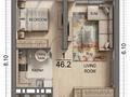 2-комнатная квартира · 48 м² · 3/12 этаж, мкр Дарабоз, Момышулы за 33.4 млн ₸ в Алматы, Алатауский р-н — фото 13