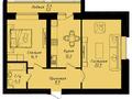 2-комнатная квартира · 66.4 м² · 2/12 этаж, Улы дала 40 за 32 млн ₸ в Астане, Нура р-н — фото 2