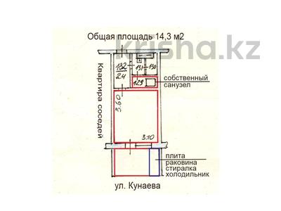 1-комнатная квартира · 16 м² · 2/5 этаж, Кунаева 25 — Макатаева за 15 млн ₸ в Алматы