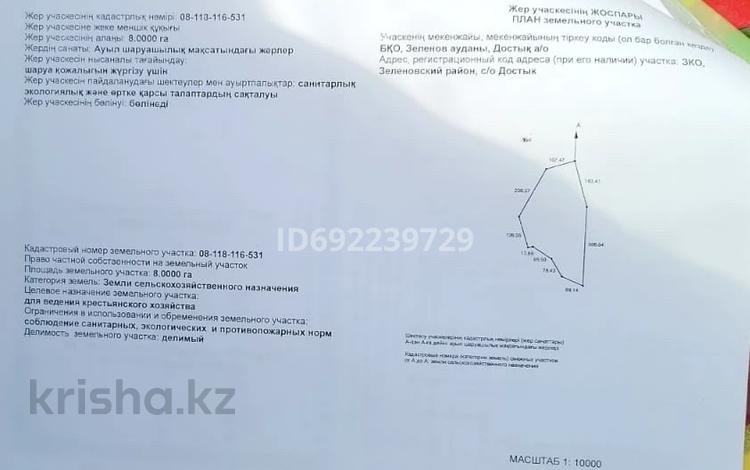 Участок · 8 га, Уральск за 23 млн 〒 — фото 2