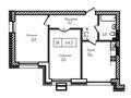 2-комнатная квартира · 64.3 м², просп. Кошкарбаева 54/3 за 30 млн ₸ в Астане, Сарайшык р-н — фото 3
