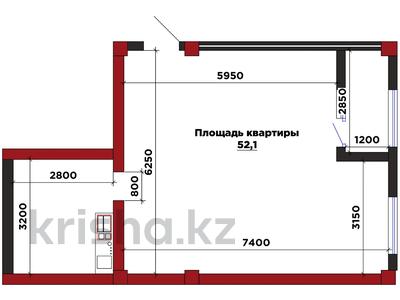 2-комнатная квартира · 52.2 м² · 7/10 этаж, Илияса Есенберлина 20 за ~ 27.9 млн ₸ в Усть-Каменогорске