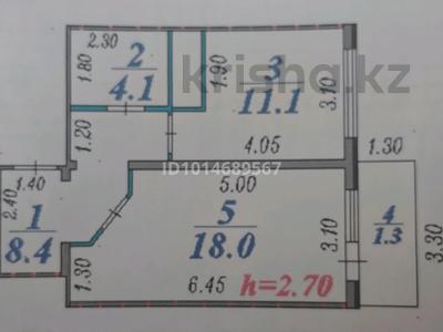 1-бөлмелі пәтер · 42.9 м² · 11/12 қабат, 4 микрорайон 62, бағасы: 18 млн ₸ в Конаеве