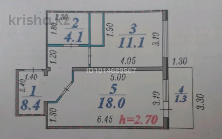 1-бөлмелі пәтер · 42.9 м² · 11/12 қабат, 4 микрорайон 62, бағасы: 18 млн ₸ в Конаеве — фото 2