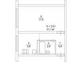 1-бөлмелі пәтер · 31.1 м² · 1/4 қабат, №11 ш/а. — Шаляпина/Алтынсарина, бағасы: 22.5 млн ₸ в Алматы, Ауэзовский р-н — фото 7