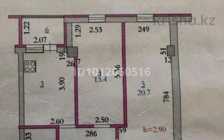 2-бөлмелі пәтер · 58 м² · 5/6 қабат, ул. Бокенбай Батыра 32, бағасы: 19.5 млн ₸ в Актобе — фото 2