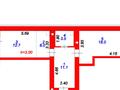 2-комнатная квартира · 54 м² · 12/12 этаж, Каршыга Ахмедьярова 2 за 27.5 млн ₸ в Астане, Алматы р-н