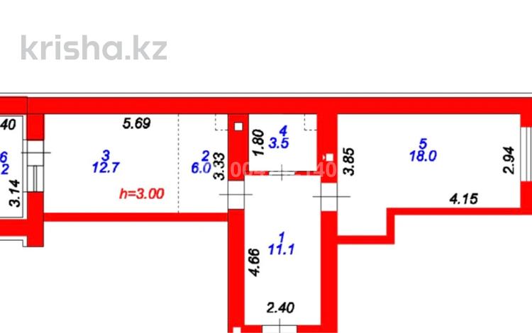 2-комнатная квартира · 54 м² · 12/12 этаж, Каршыга Ахмедьярова 2 за 27.5 млн ₸ в Астане, Алматы р-н — фото 7