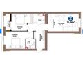 3-бөлмелі пәтер · 71.24 м², Е 354 5, бағасы: ~ 46.4 млн ₸ в Астане, Есильский р-н — фото 3