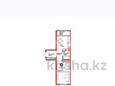 1-бөлмелі пәтер, 42.52 м², 10/14 қабат, Турара Рыскулова 18/4, бағасы: 17.7 млн 〒 в Астане, Есильский р-н