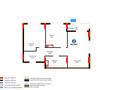 2-бөлмелі пәтер · 64.3 м² · 7 қабат, Е 101 5, бағасы: 38 млн ₸ в Астане, Нура р-н — фото 2