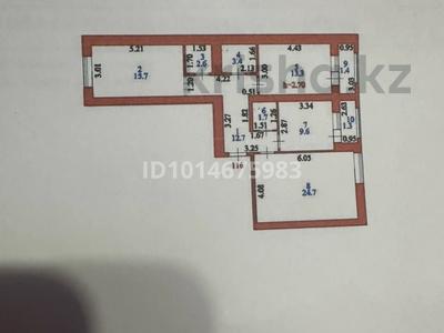3-бөлмелі пәтер · 86.4 м² · 4/5 қабат, Шоссе Коргалжын 128, бағасы: 36 млн ₸ в Астане, Нура р-н