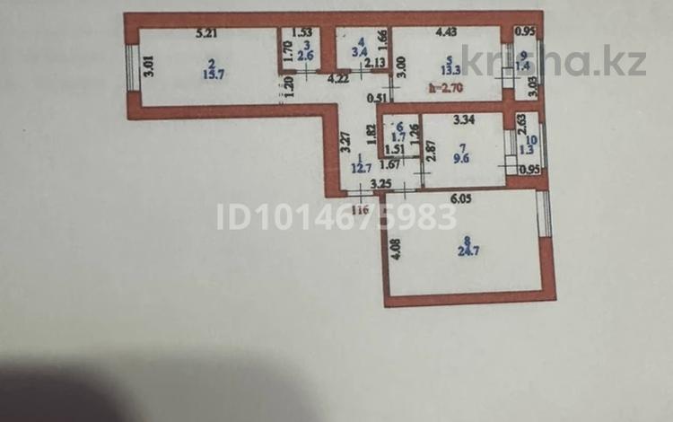 3-бөлмелі пәтер · 86.4 м² · 4/5 қабат, Шоссе Коргалжын 128, бағасы: 36 млн ₸ в Астане, Нура р-н — фото 2