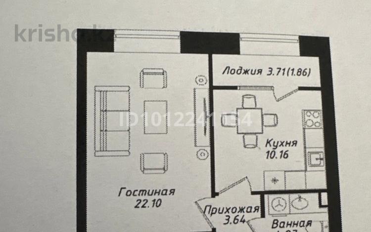 1-комнатная квартира · 42 м² · 8/9 этаж, Мухамедханова 43 за 21.5 млн ₸ в Астане, Нура р-н — фото 2