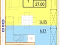 1-бөлмелі пәтер · 27 м² · 4/6 қабат, Микрорайон Северный, Мкрн Береке, бағасы: 12.9 млн ₸ в Костанае — фото 8