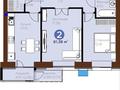 2-бөлмелі пәтер · 62 м² · 3/9 қабат, Е 915 12 — Улы дала, бағасы: 38.5 млн ₸ в Астане, Есильский р-н