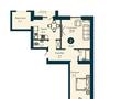 2-бөлмелі пәтер · 70 м² · 5/9 қабат, Бейбарыс Султан 13/1, бағасы: 32 млн ₸ в Астане, Сарыарка р-н