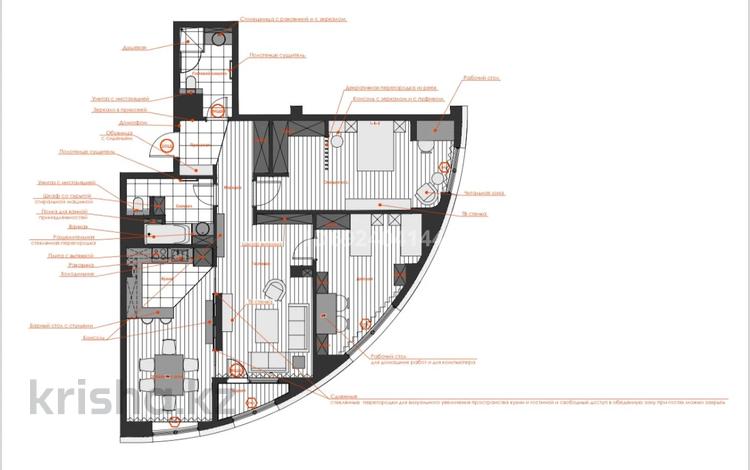 3-комнатная квартира, 109 м², 7/7 этаж, 16-й мкр , Мкр. 16 94 за 45 млн 〒 в Актау, 16-й мкр  — фото 2