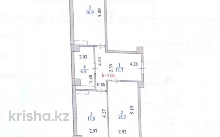 2-комнатная квартира, 66 м², 2/19 этаж, Кабанбай-батыра за 24.5 млн 〒 в Астане, Есильский р-н — фото 2