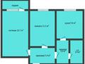 2-бөлмелі пәтер · 50 м² · 4/9 қабат, Абая 26/1, бағасы: 21 млн ₸ в Костанае — фото 2