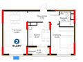 2-комнатная квартира · 61.23 м² · 14/17 этаж, Улы Дала 14 за ~ 41.5 млн ₸ в Астане, Нура р-н — фото 3