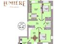 3-комнатная квартира · 94.82 м² · 3/9 этаж, Сабатаева 77А — Байкена Ашимова за ~ 47.4 млн ₸ в Кокшетау — фото 2