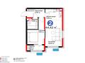 2-бөлмелі пәтер · 44.42 м² · 10/16 қабат, Толеметова, возле DENDRO SAYABAQ, бағасы: 24 млн ₸ в Шымкенте