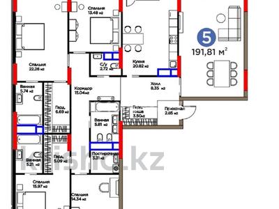 5-бөлмелі пәтер · 194 м² · 10/12 қабат, Бухар жырау 26, бағасы: 310 млн ₸ в Астане, Есильский р-н