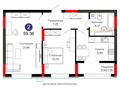 2-комнатная квартира · 59.36 м² · 4/17 этаж, Ермек Серкебаев 22 за 37 млн ₸ в Астане — фото 2