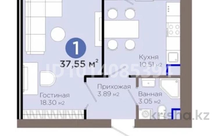 1-бөлмелі пәтер · 37.55 м² · 2/9 қабат, Е 909 29, бағасы: 25 млн ₸ в Астане, Нура р-н — фото 10