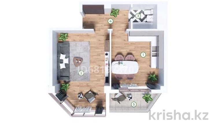 1-комнатная квартира, 48.4 м², 1/5 этаж, Абылай хана за 15.5 млн 〒 в Каскелене — фото 2