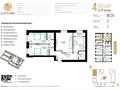 3-комнатная квартира · 96.34 м² · 6/10 этаж, Улица Чингиз Айтматов, 79/1 79/1 за 49 млн ₸ в Астане, Сарыарка р-н